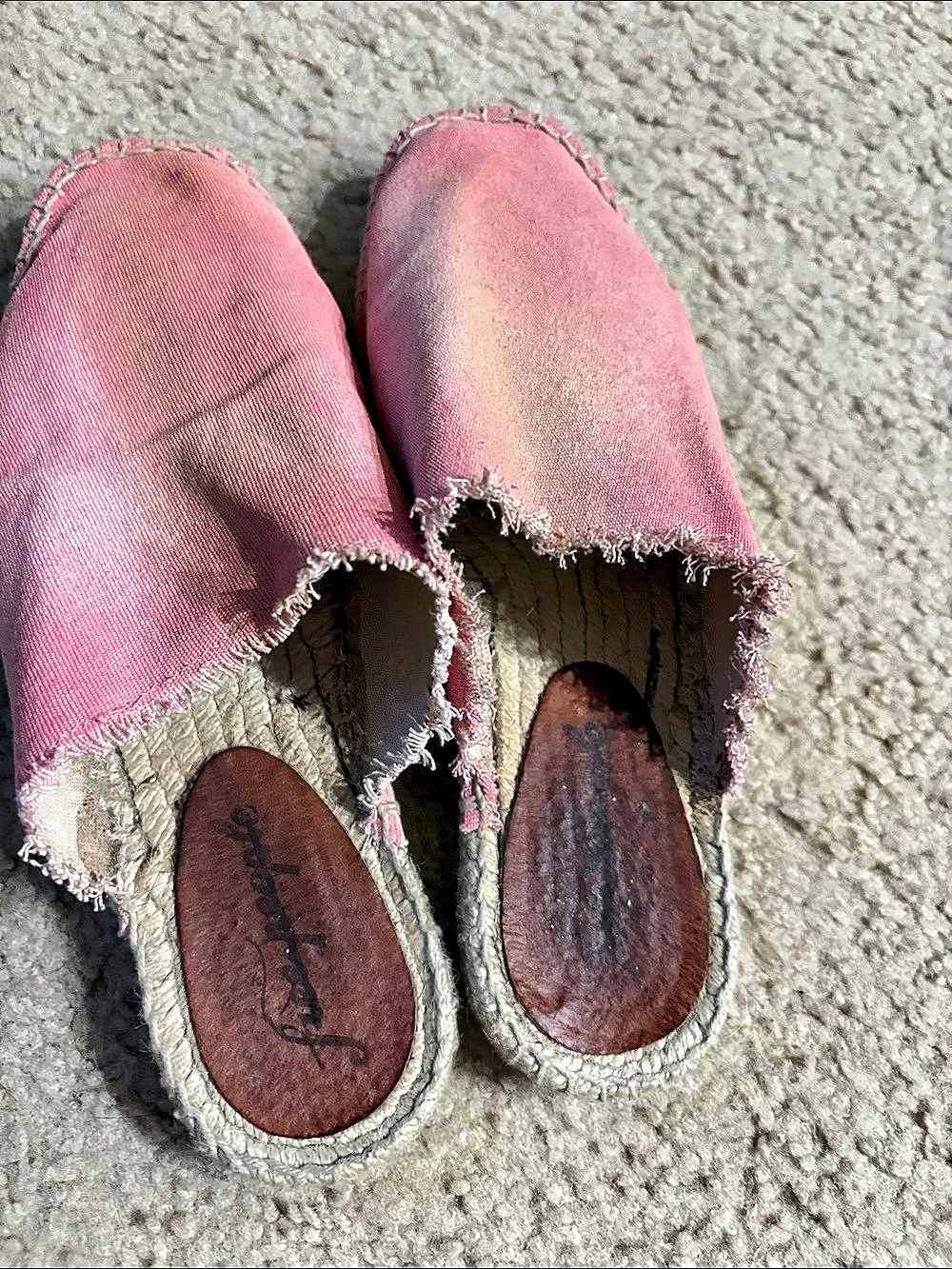 Free People Seaside Espadrilles Pink & Brown US 7